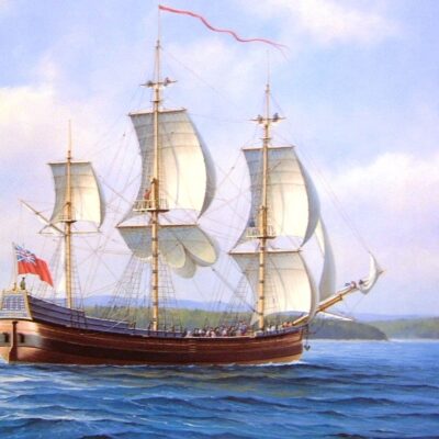 The Hector Arriving In Pictou Harbour