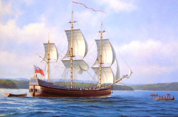 The Hector Arriving In Pictou Harbour